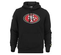 New Era Men's Team Logo Hoody San Francisco 49ERS Long Sleeve Hoodie, Black, X-Small