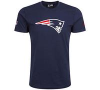 New Era Men's Team Logo New England Patriots Short Sleeve T-Shirt, Oceanside Blue, Large