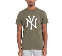 New Era Men's Team Logo New York Yankees Nov T-shirt Men s T shirt, Olive, XL UK