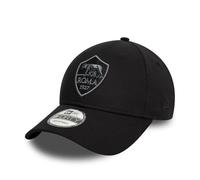 New Era Men's Tonal Team Logo 9Forty As Roma One Size Fits Most Black