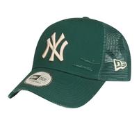 New Era Mesh Trucker Cap Distressed New York Yankees Forest