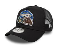 New Era Mesh Trucker Cap - Outdoor Patch Fishing - One Size Black