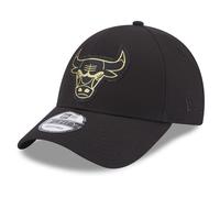 New Era Metallic Badge 9forty Chicago Bulls Cap Black Man
