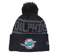 New Era Miami Dolphins Beanie Nfl Black Collection Black - One-Size