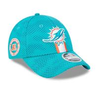 New Era Miami Dolphins NFL 2024 Sideline Turquoise 9Forty Adjustable Stretch Snapback Cap