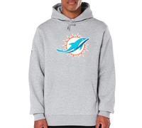 New Era Miami Dolphins NFL Team Logo Hoody Grey Hooded Jumper