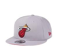 New Era Miami Heat Fresh Grey Edition 9Fifty Snapback Cap, gray, One Size