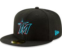 New Era Miami Marlins Ac Performance Black Cap 59Fifty Fitted Mlb Authentics