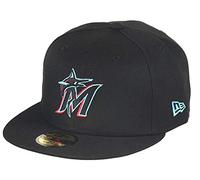 New Era 59FIFTY Miami Marlins Baseball Cap - On Field AC Perf - Black