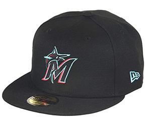 New Era Miami Marlins MLB AC Performance Black 59Fifty Basecap - 7 3/8-59cm (L)