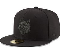 New Era Minnesota Timberwolves Black On Black Cap 59Fifty Fitted Limited Edition
