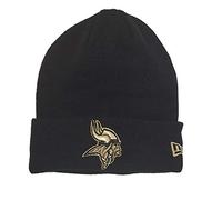 New Era Minnesota Vikings Beanie Nfl Essential Metallic Logo Black - One-Size