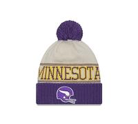 New Era Minnesota Vikings NFL 2023 Sideline Historic Knit Beanie OTC Gray Purple