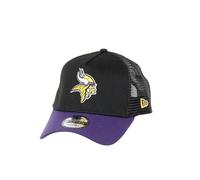 New Era Minnesota Vikings NFL Two Tone Black Purple 9Forty A-Frame Adjustable Trucker Cap
