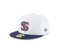 New Era MLB 59FIFTY Chicago White Sox Team Color White Navy Cooperstown Authentic Collection Fitted On Field Baseball Cap Hat