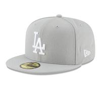 New Era MLB 59FIFTY Los Angeles Dodgers Gray Authentic Collection Fitted On Field Baseball Cap Hat, Gray, 6.875