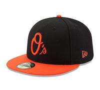 New Era MLB 9FIFTY Black Adjustable Snapback Hat Cap One Size Fits All, Baltimore Orioles, One size