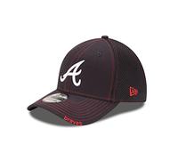 New Era MLB Atlanta Braves Neo Fitted Baseball Cap, Medium/Large, Navy