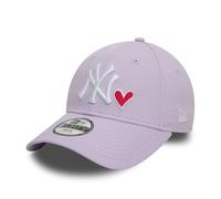 New Era MLB Cap for Fans Children NY Logo Heart Girl boy hat Baseball Adjustable Purple