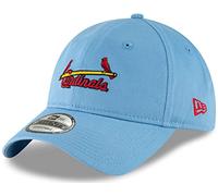 New Era MLB Core Classic 9TWENTY Cooperstown Adjustable Hat Cap One Size Fits All, St Louis Cardinals Blue, One size