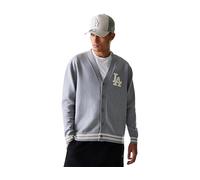 New Era Mlb Knit Los Angeles Dodgers Jacket Grey