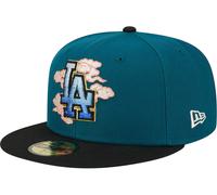 New Era Mlb La. Dodgers Spiral 59fifty Cap Green