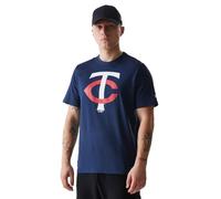 New Era MLB Minnesota Twins T-Shirt Men & Women Dark Blue Size XL | Official licensed product with logo print for fans, optimal fit, wonderfully soft cotton