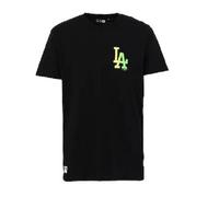 New Era MLB Neon Los Angeles Dodgers Short Sleeve T-Shirt - Black - Medium