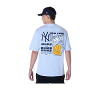 New Era Mlb New York Yankees Food Graphic Oversized T-shirt Blue