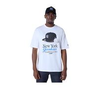 New Era Mlb New York Yankees Script Graphic T-shirt White