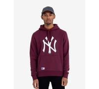 New Era MLB Regular Mid Logo New York Yankees Hoodie Maroon White - XS