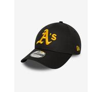 New Era MLB Side Patch 9FORTY Cap pure black yellow Athletics