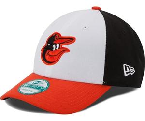 New Era MLB The League 9FORTY Team Color Primary Logo Adjustable Hat Cap One Size Fits All, Baltimore Orioles, One size