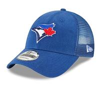 New Era MLB The League 9FORTY Team Color Primary Logo Mesh Trucker Adjustable Hat Cap One Size Fits All, Toronto Blue Jays, One size