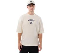 New Era Mlb Waffle Box New York Yankees Short Sleeve T-shirt Beige L Men