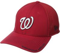 New Era MLB Washington Nationals Neo Fitted Baseball Cap, Scarlet, Medium-Large