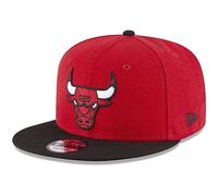 New Era NBA 2-Tone 9FIFTY Adjustable Snapback Hat Cap One Size Fits All, Chicago Bulls Red, One Size