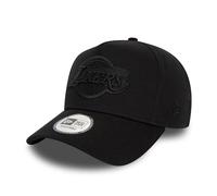 New Era NBA Baseball Cap Los Angeles Lakers Basketball Fan Cap Tonal Black Adjustable hat E-Frame