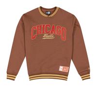 New Era Nba Chicago Bulls Letterman Classic Sweatshirt Brown