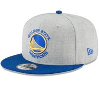 New Era NBA Golden State Warriors Gray Blue Basketball 9FIFTY Adjustable Snapback Hat Cap One Size Fits All, Gray, One size