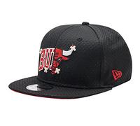 New Era NBA Half Stitch Chicago Bulls Cap 60288548, Mens Cap with a Visor, Black, S/M, Black