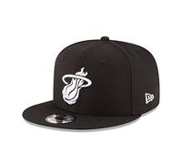 New Era NBA Miami Heat Men's 9Fifty Snapback Cap, One Size, Black