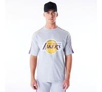 New Era Nba Panel Los Angeles Lakers Short Sleeve T-shirt Grey S Men