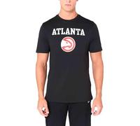 New Era NBA Regular Atlanta Hawks Short Sleeve T-Shirt L Black/White
