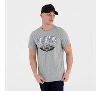 New Era Nba Regular New Orleans Pelicans Short Sleeve T-shirt Grey L Men