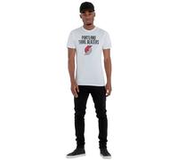 New Era Nba Regular Portland Trail Blazers Short Sleeve T-shirt White 2XL Men
