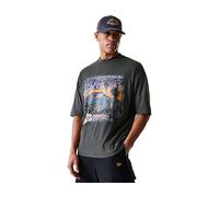 New Era Nba Washed Graphic Los Angeles Lakers Short Sleeve T-shirt Grey M Men