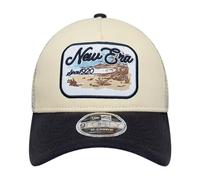 New Era Adult's 9Forty M Crown A Crown Trucker Baseball Cap Hat Light Beige