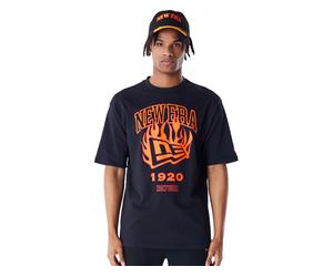 New Era Ne Flag Flame Oversized T-shirt Black