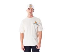 New Era Ne La City Graphic Oversized T-shirt Beige